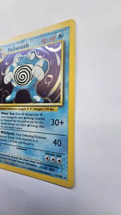 Poliwrath 13/102 Base Set 1999 WOTC Holo Rare Unlimited NM Pokemon Card - Image 5