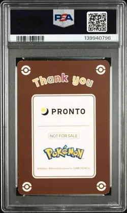 2023 POKEMON X PRONTO THANK YOU CARD VERSION 2 CHARIZARD/PIKACHU PSA 7 - Image 2