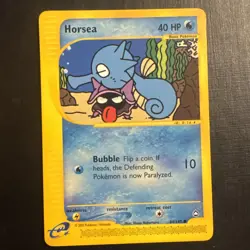 Horsea 84/147 Aquapolis Pokemon Card TCG WOTC E-READER CLEAN - Image 1