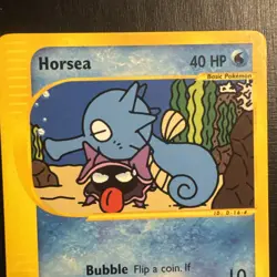Horsea 84/147 Aquapolis Pokemon Card TCG WOTC E-READER CLEAN - Image 2