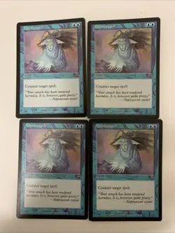 MTG LP Counterspell X 4 Mercadian Masques Free Shipping In The US With Tracking - Image 1