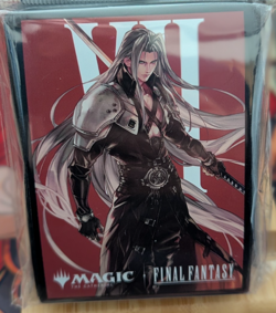 Official Magic the Gathering Final Fantasy Sephiroth, Fabled SOLDIER Art Sleeves - Image 1