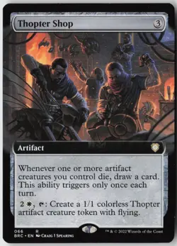 Thopter Shop (Ext Art) (66) - Normal - Commander: The Brothers' War (BRC) - NM - Image 1
