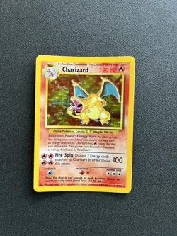 Charizard 4/102 Base Set Holo Rare - 1999-2000 print ,Pokemon Card. - Image 1