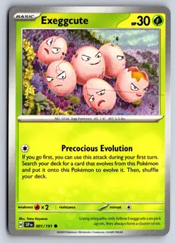 EXEGGCUTE 001/191 COMMON SURGING SPARKS POKEMON NM - Image 1