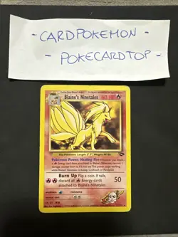 Pokemon Card Blaine's Ninetales - 21/132 / Rare Gym Challenge 2000 (HP) / Good - Image 1