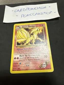 Pokemon Card Blaine's Ninetales - 21/132 / Rare Gym Challenge 2000 (HP) / Good - Image 2