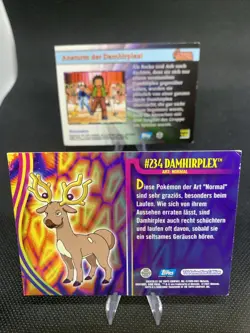 1x Pokemon Topps DAMHIRPLEX Johto Serie TV ANIMATION EDITIOn 2000 Nintendo #234 - Image 5