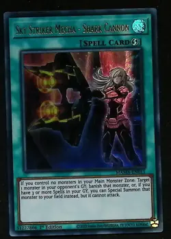 Sky Striker Mecha - Shark Cannon - MAMA-EN011 - Ultra Rare - 1st Edition Yugioh - Image 1
