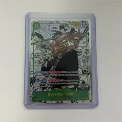 Namco Roronoa Zoro Alternate Art Foil Secret Rare Wings of the Captain One Piec… - Image 1