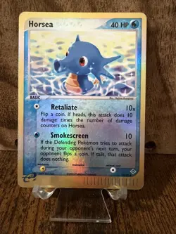 Horsea 33/97 Dragon Reverse Holo LP Pokemon Card - Image 1