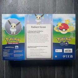 ✨ Pokemon Go Radiant Eevee Premium Collection Box Pin Mat Packs Poke TCG Card - Image 2