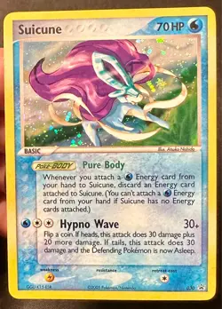 Suicune 030 2005 Black Star Promo Pokemon Card TCG Nintendo Cosmos Holo - Lp/Mp - Image 1