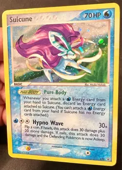 Suicune 030 2005 Black Star Promo Pokemon Card TCG Nintendo Cosmos Holo - Lp/Mp - Image 2