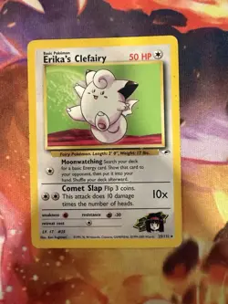 ERIKA’S CLEFAIRY - Gym Heroes 25/132 Non Holo Rare Pokemon Card Unlimited - Image 1