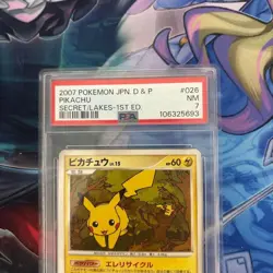 PSA7 Pikachu Holo 048/DP-P DP Card Exchange 2007 Japanese Pokemon Card From JP - Image 2
