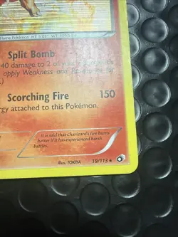 Pokemon TCG Charizard Legendary Treasures Holo Rare Card 19/113 LP/MP - Image 4