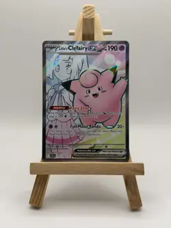 Pokemon TCG Journey Together Lillie's Clefairy EX Full Art Card 173/159 - Image 1