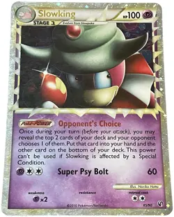 Slowking 85/90 Reverse Holo Pokemon Undaunted 2010 MP/HP Swirl Card - Image 1