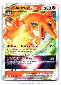 Charizard VSTAR 019/159 - Crown Zenith - Pokemon Card - Near Mint - Image 1
