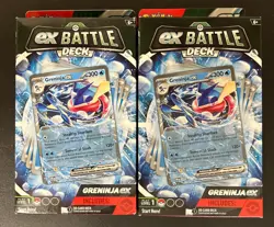 (2) LOT Pokemon ex Battle Deck Greninja ex Sealed Deck 60 Cards English 2023 - Image 1