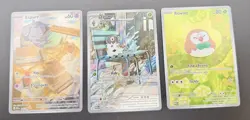 Pokemon Shiny Rare 3 Card Lot - Espurr Spewpa Rowlet - Perfect Order - NM - Image 2