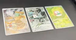 Pokemon Shiny Rare 3 Card Lot - Espurr Spewpa Rowlet - Perfect Order - NM - Image 3