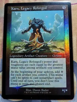March of the Machine - AFTERMATH - Karn, Legacy Reforged (FOIL Retro Frame) - Image 1