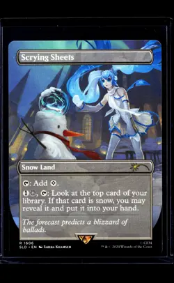 MTG Magic The Gathering SLD Secret Lair Drop Borderless #1606 Scrying Sheets - Image 1