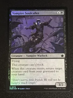 MTG Foundations Vampire Soulcaller Foil 0075 NM - Image 1