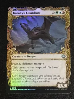 MTG Tarkir: Dragonstorm Karakyk Guardian Showcase Foil 0312 NM - Image 1