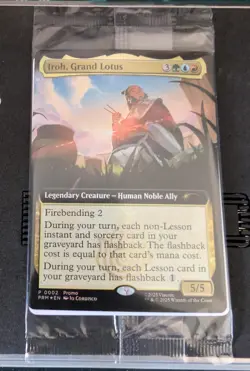 Iroh, Grand Lotus extended art foil box lunch promo 0002 MTG sealed. - Image 1