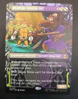 Splinter, Radical Rat (Showcase) Teenage Mutant Ninja Turtles MTG Reg. Near Mint - Image 1