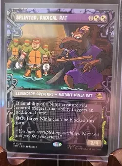 Splinter, Radical Rat (Showcase) Teenage Mutant Ninja Turtles MTG Reg. Near Mint - Image 3