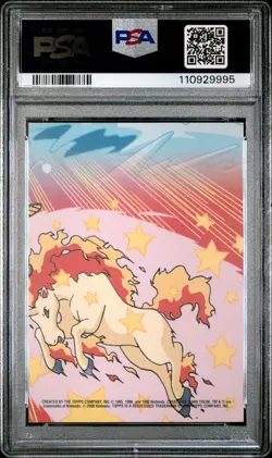 2000 TOPPS POKEMON TV ANIMATION SERIES 2 STICK-ONS #1 WARTORTLE PSA 9 - Image 2