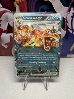 Pokemon TCG Charizard ex 125/197 Obsidian Flames Double Rare Near Mint - Image 1