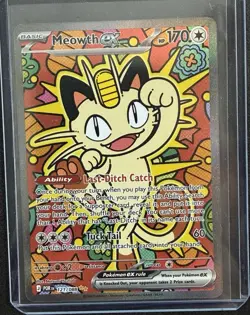Pokemon Meowth ex Perfect Order 121/088 Special Illustration Rare SIR Pack Fresh - Image 1