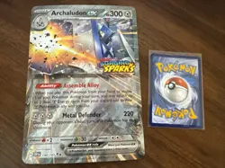 Pokemon Archaludon ex 130/191 Jumbo Surging Sparks Stamped Promo Card - Image 1
