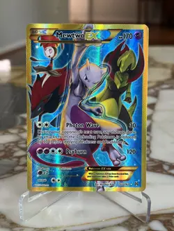Pokemon TCG - Mewtwo EX (163 Secret Full Art) - XY - BREAKthrough - NM CLEAN - Image 1