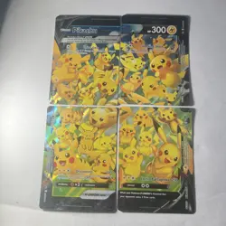 Pokemon Sword & Shield Pikachu V-Union Set of 4 #SWSH139-142 NM or Better - Image 1