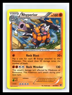 💥 2014 Pokemon XY Set #62/146 - Holo - Rhyperior - Image 1