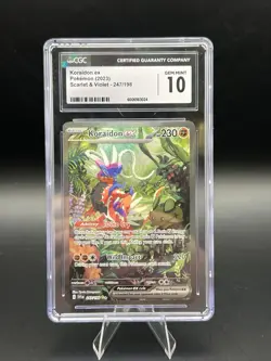 Koraidon ex 247/198 CGC 10 GEM MINT 2023 Pokemon SV Scarlet Violet Base Set SIR - Image 1