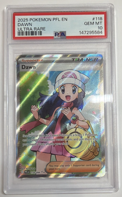 2025 POKEMON PFL EN-PHANTASMAL FLAMES ULTRA RARE #118 DAWN PSA 10 - Image 1