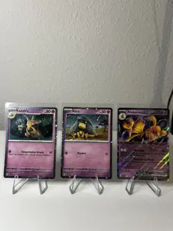 Pokemon TCG ABRA, KADABRA, ALAKAZAM ex SVP Black Star Promos SVP050 Promos - Image 1