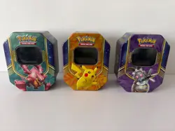 Pokemon Battle Heart Tins x3, Volcanion EX, Magearna EX, Volcanion & Magearna LP - Image 2