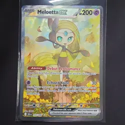 Pokemon TCG Meloetta EX Sv: Black Bolt 167/086 Special Illustration Rare Holo - Image 1