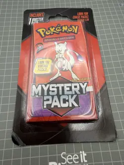 Pokemon TCG Mystery Pack Booster Chase Vintage Mewtwo MJ Holding 1 Pack 2025 - Image 1
