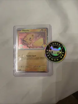 2026 Pikachu 051 Stamped Pokemon Day 30th Anniversary Promo with Coin - ID: E - Image 1