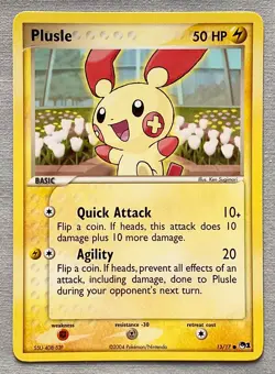 Pokemon Plusle #13/17 Common - 2004 Pop Series 1 Promo - MINT Condition! - Image 1