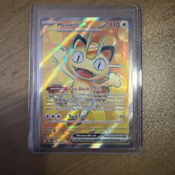 Meowth eX 107/088 - Perfect Order (POR) - Full Art Ultra Rare - NM - Pokemon TCG - Image 1